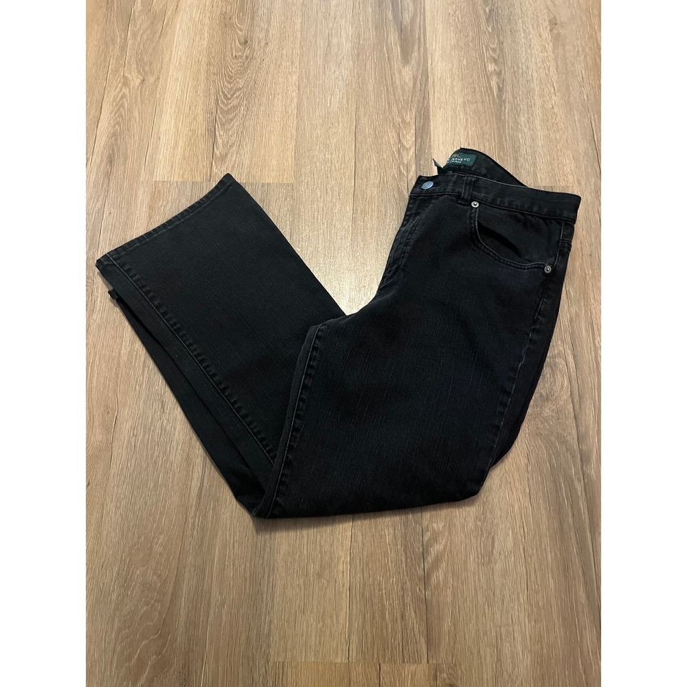 Vintage Ralph Lauren LRL Green Label Black Straight Leg Jeans Pants Sz 12